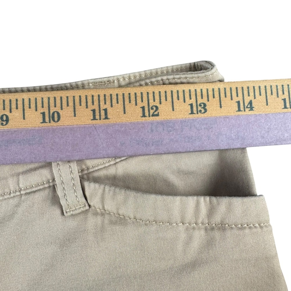 Talbots Womens Petite 0P Chino Pants Khaki Tan Straight Leg Mid Rise Stretch - Picture 5 of 7